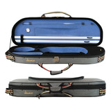Estojo Meia Lua Térmico Luxo Interior Azul Violino 4 4