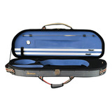 Estojo Meia Lua Térmico Luxo Interior Azul Violino 4 4