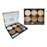 Estojo Paleta Contorno Corretivo Pó Facial Matte 6 Cores