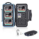 Estojo Para Cartão SD Com 36 Compartimentos Estojo Para Cartão Micro SD Suporte Para Cartão CF Porta Cartões De Memória Para 18 Cartões Micro SD 12 Cartões SDXC SDHC 6 Cartões CF