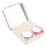 Estojo Porta Lente Contato Case Ventosa Pinça Espelho 1 Kit