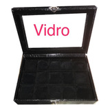 Estojo Porta Relógios P 15 Unidades Com Visor De Vidro