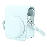 Estojo Protetor Para Câmera Instantânea Mini 12- Capa De Bolsa De Couro PU Premium Com Alça De Ombro Ajustável Removível- Estojo Fofo Para Câmera Instantânea-