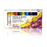 Estojo Tinta Oleo Com 10 Cores