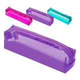 Estojo Transparente Cristal Colorido Brw