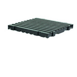 Estrado Modular Plástico Deck Piso Mini Palete 50x50cm Preto