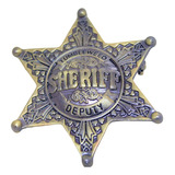 Estrela Xerife Sheriff Cowboy Velho Oeste
