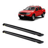 Estribo Aluminio Slim Preto Compativel Com Duster Oroch