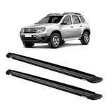 Estribo Aluminio Slim Preto Para Duster 2012 A 2019