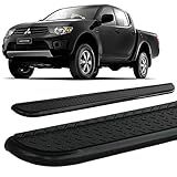 Estribo Chapa L200 Triton 2007 A 2016 Dupla Preto