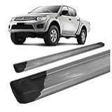 Estribo L 200 TRITON Plataforma De Alumínio Prata C Dupla