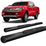 ESTRIBO L200 Triton 2017 A 2020 OVAL OBLONGO PRETO