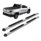 Estribo Lateral Oval Fiat Strada 2021 2022 2023 Cromado Bepo
