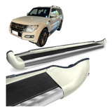 Estribo Lateral Personalizado Branco Perola Pajero Full 2016