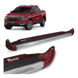 Estribo Lateral Personalizado Vermelho Tribal Fiat Toro 2022