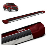 Estribo Personalizado Fiat Toro 2021 A 2023 Vermelho Tribal
