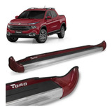 Estribo Personalizado Vermelho Tribal Fiat Toro 2016 A 2023