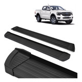 Estribo Slim Plataforma Aluminio Preto Ranger Dupla 2024