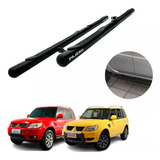 Estribo Solar Tubular Preto Pajero Tr4