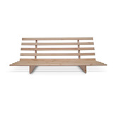 Estrutura De Madeira L Slim 03 Lugares Para Sofá cama Futon
