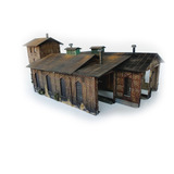 Estrutura Maquete 1 87 Garagem De Locomotiva Vollmer Faller
