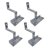 Estrutura Suporte Linha C Placa Solar Telha Cerâmica Kit 04