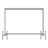 Estrutura Suporte Regulável P banner Duplo 3x3 Fechado