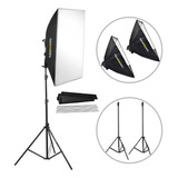 Estudio Fotografico 2 Softbox 50x70 Tudoprafoto 2 Tripés