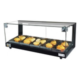 Estufa Salgados Quente 5 Bandejas Grande Preto Luxo Omega