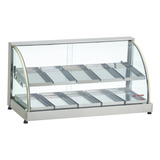 Estufa Vitrine Curva Dupla Salgado 10 Bandeja Edanca 220v