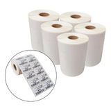 Etiqueta 50x25 2 Colunas Térmica 5 Rolos C 1000 Etiquetas Cor Branco