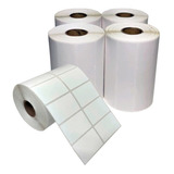 Etiqueta 50x25 2 Colunas Termica Kit 4 Rolos