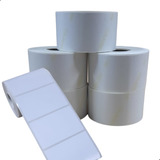 Etiqueta 50x30 1 Coluna Couche 5 Rolos C 1000 Etiquetas Cor Branco