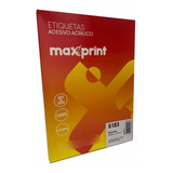 Etiqueta 6183 Ink las 50 8x101 6mm 100fls Maxprint