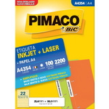 Etiqueta Adesiva 25,4x99,0 Pimaco A4354 Cx C/ 100 Fls