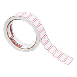 Etiqueta Adesiva Branca Média Rolo Com 660 Etiquetas 29x15mm Cor Branco Desenho Impresso Liso