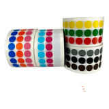 Etiqueta Bolinha Colorida 15mm Cartela Com 12000 Etiquetas Cor Colorida 12 Cores