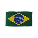 Etiqueta Bordada 22051 Bandeira Do Brasil