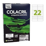 Etiqueta Colacril A4354 