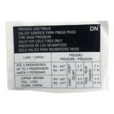 Etiqueta De Pressão Do Pneu Vectra 1997 2005 93248296
