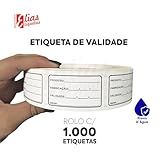 Etiqueta De Validade Fabricação Para Alimentos Congelados Anvisa 1 000 Un 30x50 Mm 