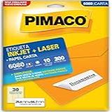 Etiqueta Ink Jet Laser Carta 25 4x66 7 BIC Pimaco 874787 Branca 300 Etiquetas
