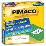 etiqueta inkjet laser a4350 folhas pimaco