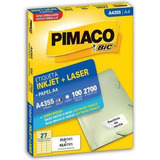 Etiqueta Inkjet laser A4355 Com 100