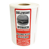 Etiqueta Lacre Segurança Caixas Delivery 90x35 C 500unid