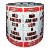 Etiqueta Lacre Segurança P Delivery Alimentos 1000 Unidades