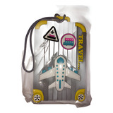 Etiqueta Mala Viagem Tag Identificação Silicone Avião