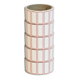 Etiqueta Multiuso Tarja Vermelha Preço 40x20mm 5 Rolos