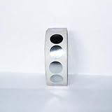 Etiqueta Prateada Corte Liso 2x2cm P Chancela Rolo 100 Uni