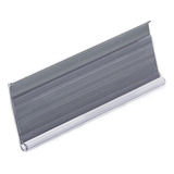 Etiqueta Pvc Gondola Modelo U Fundo Cinza 50cm Kit 10 Peças Cor Cinza